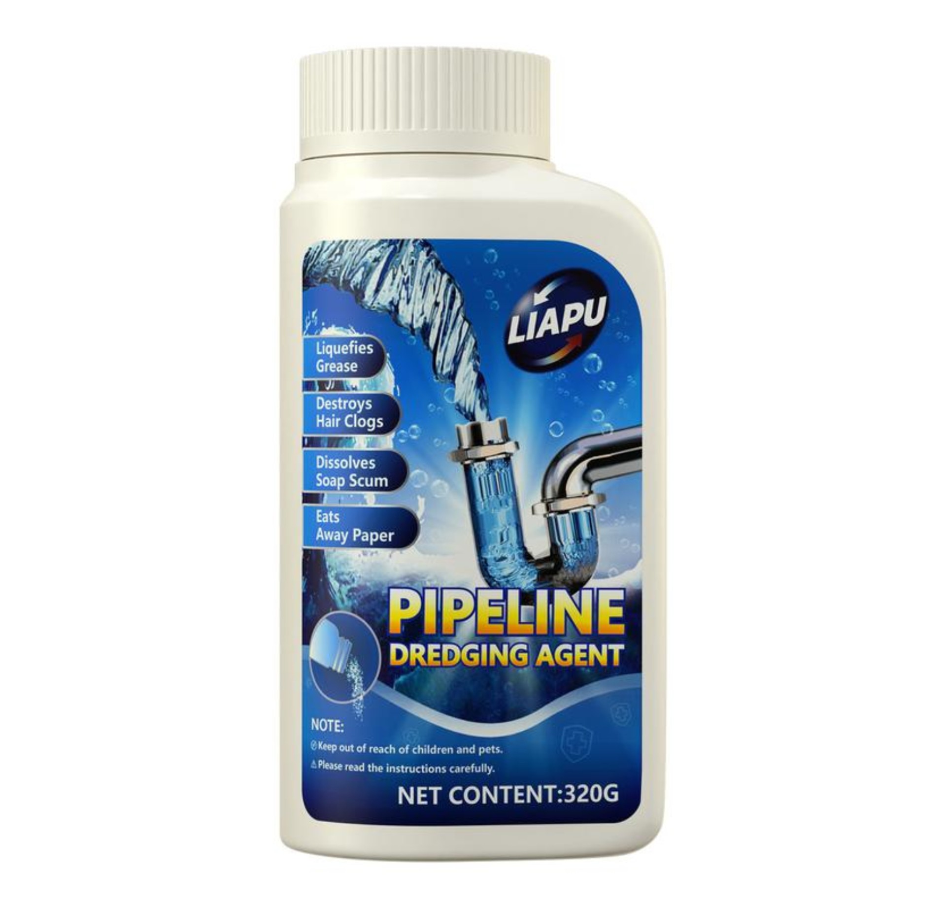 Liapu强力管道疏通剂15秒演示