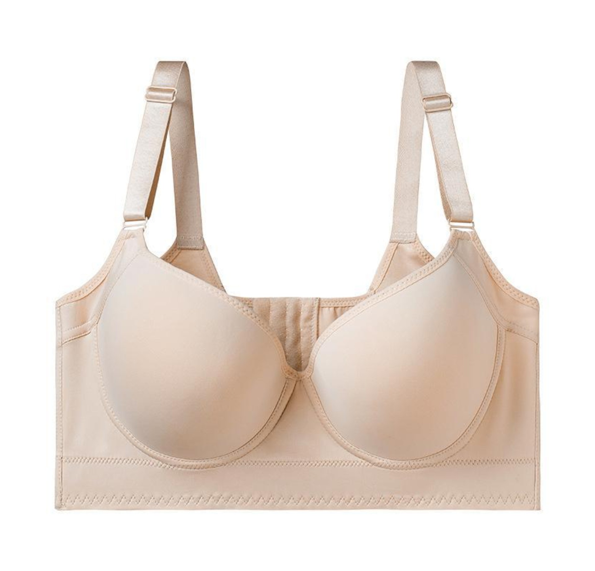 自信舒适的加大码内衣试穿展示