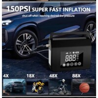 女性实测：Hieha 4000A 启动＋150PSI 打气