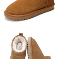 像拖鞋般舒适的麂皮防水靴试穿