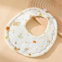 Pwest MAMA婴儿围兜：柔软吸水全覆盖演示