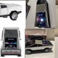 男子惊喜分享赛博卡车造型蓝牙音箱
